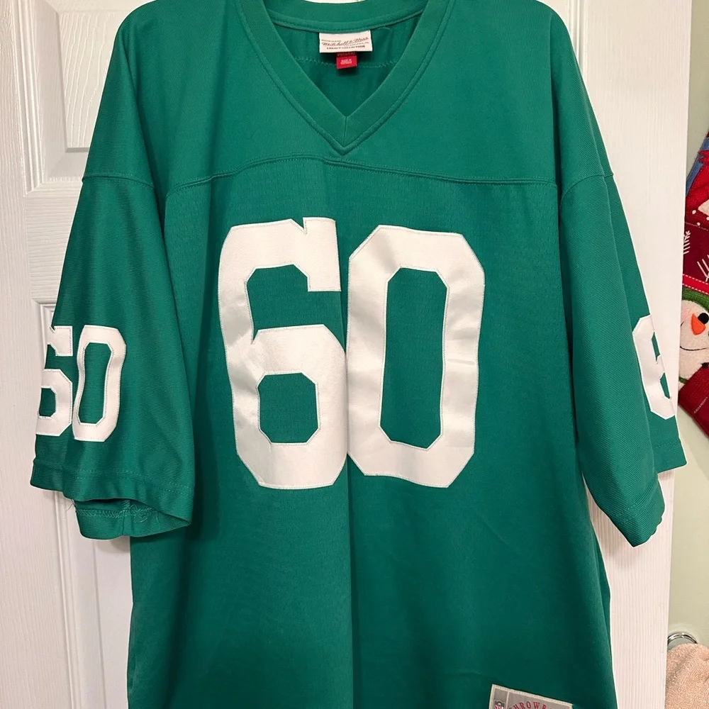 Mitchell & Ness Green Throwback Chuck Bednarik Eagles Jersey - Picture 1 of 4